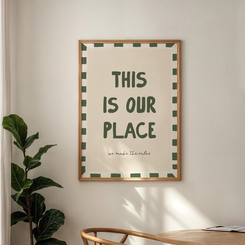 This Is Our Place Print, Cosy Home Wall Art