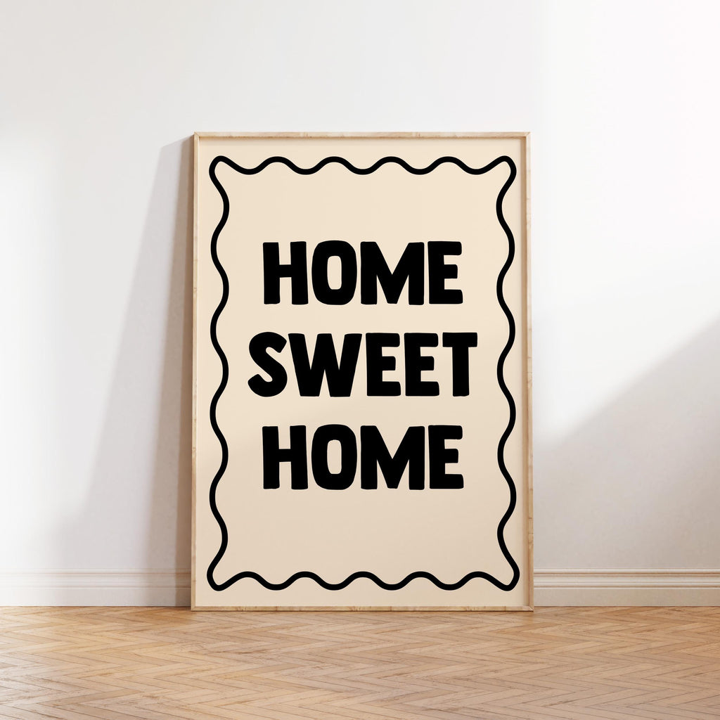 Home Sweet Home Print: Modern Wall Decor