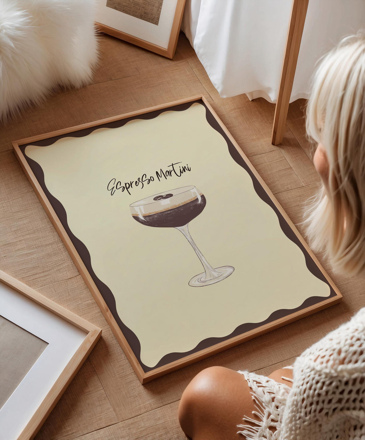 Espresso Martini Print: Kitchen Bar Wall Art (Unframed)