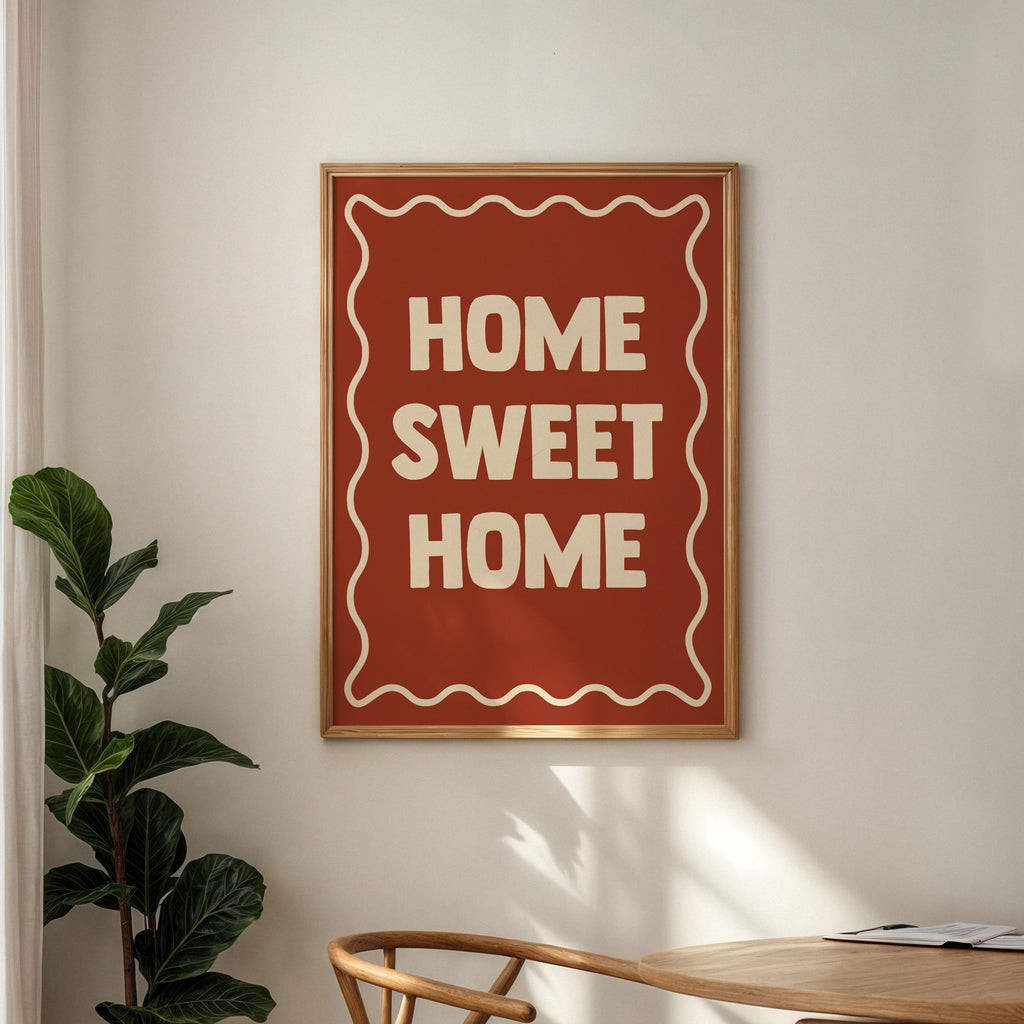 Home Sweet Home Print: Modern Wall Decor
