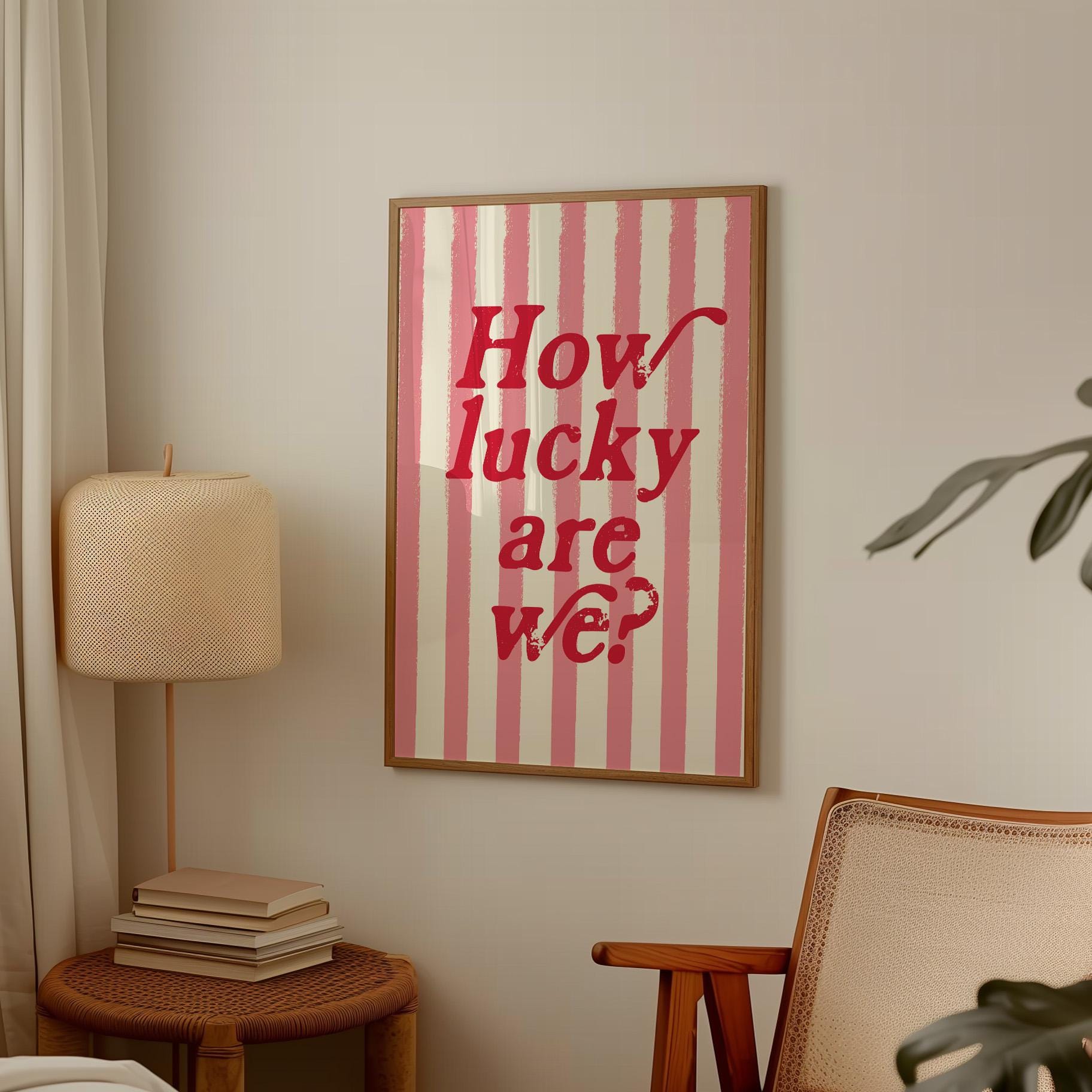 Lucky Heart Wall Print: Trendy Home Decor
