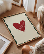 Lucky Heart Wall Print: Trendy Home Decor