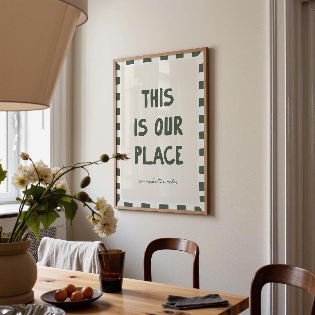 This Is Our Place Print, Cosy Home Wall Art