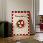 Pizza Club Print, Fun Kitchen Wall Art