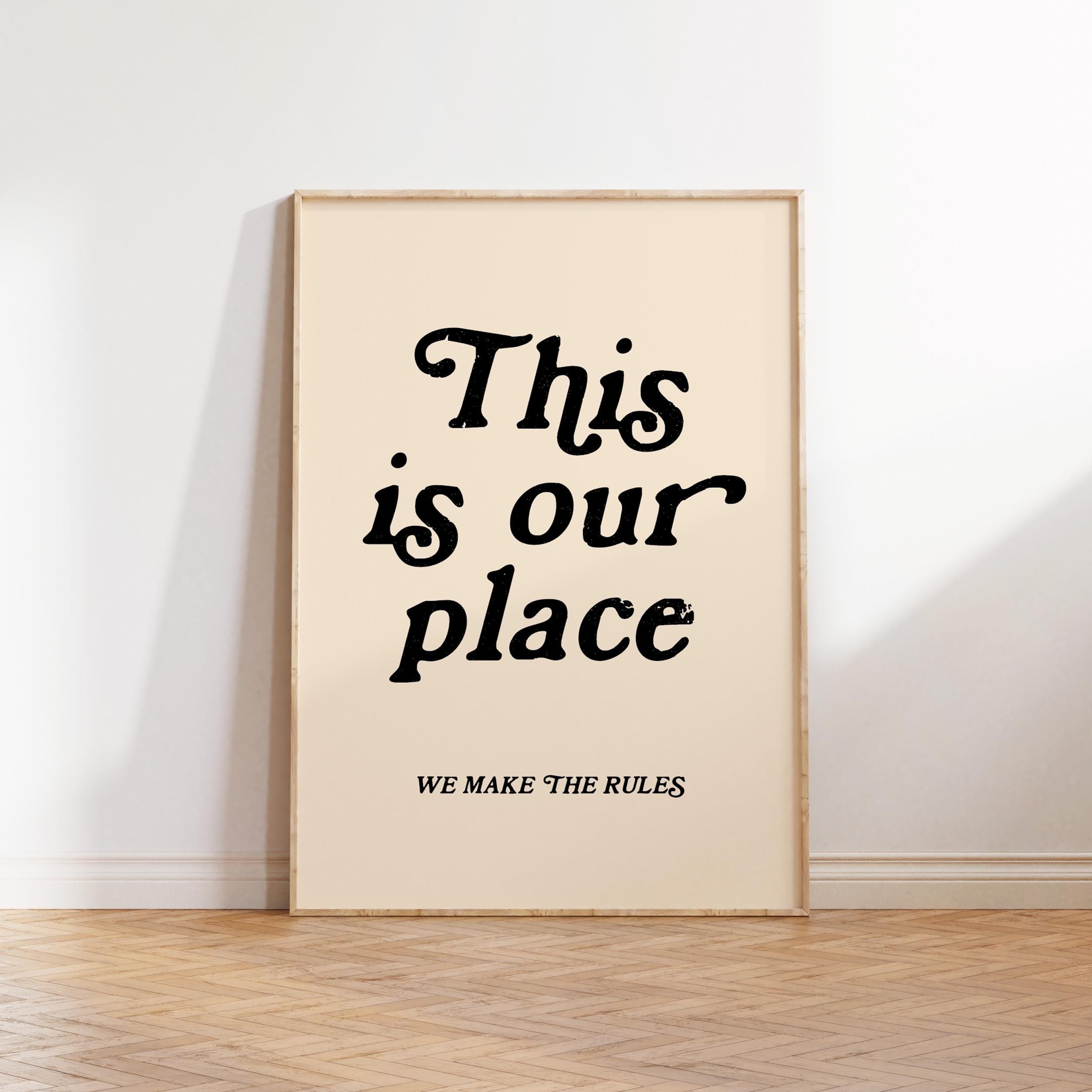 This Is Our Place Art Print, New Home Wall Decor