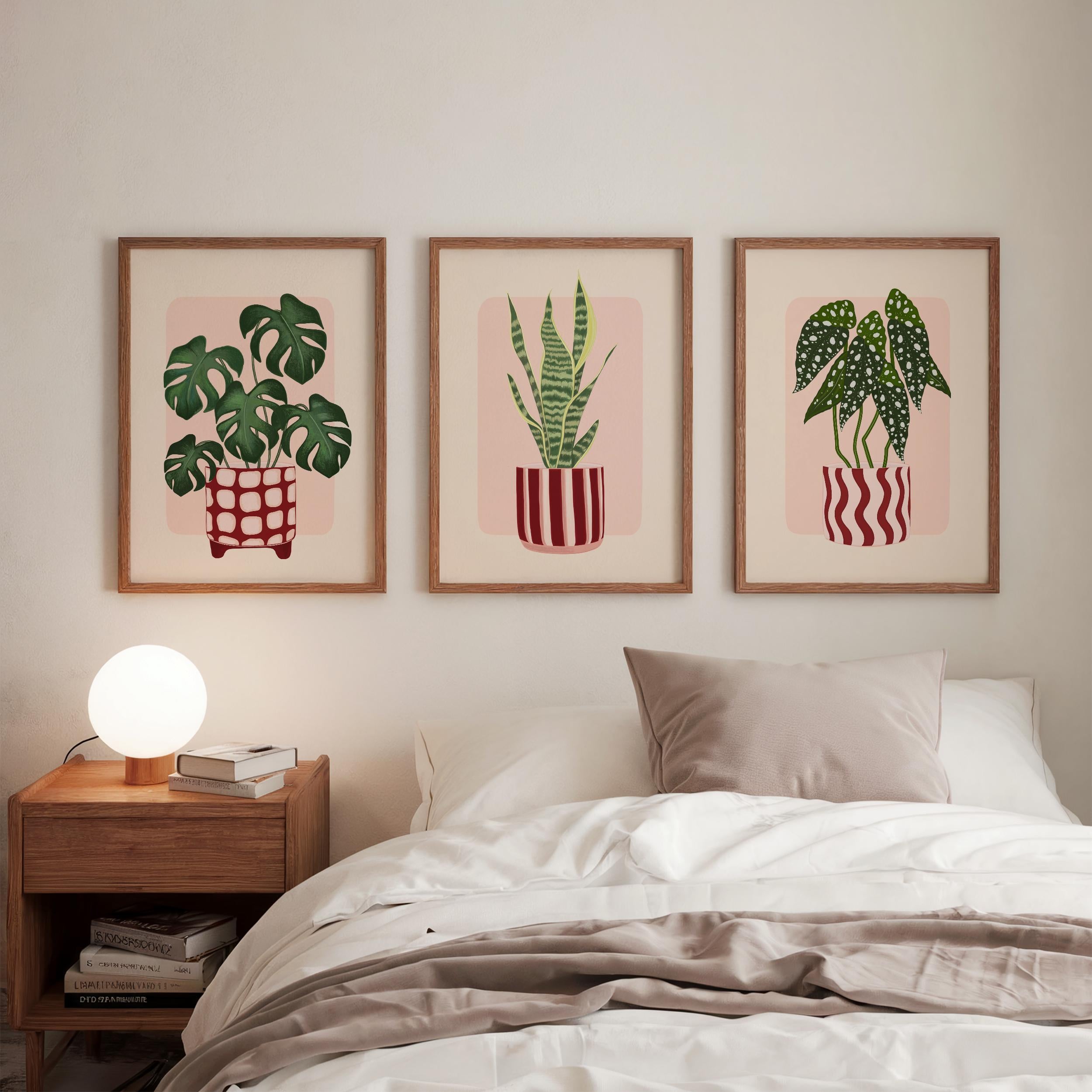 Set Of 3 Plant Art Prints