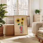 Diet Coke & Sunflower Print: Whimsical Kitchen Wall Art