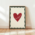 Lucky Heart Wall Print: Trendy Home Decor