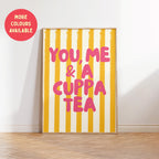 You Me & A Cuppa Tea Print: Kitchen Wall Art