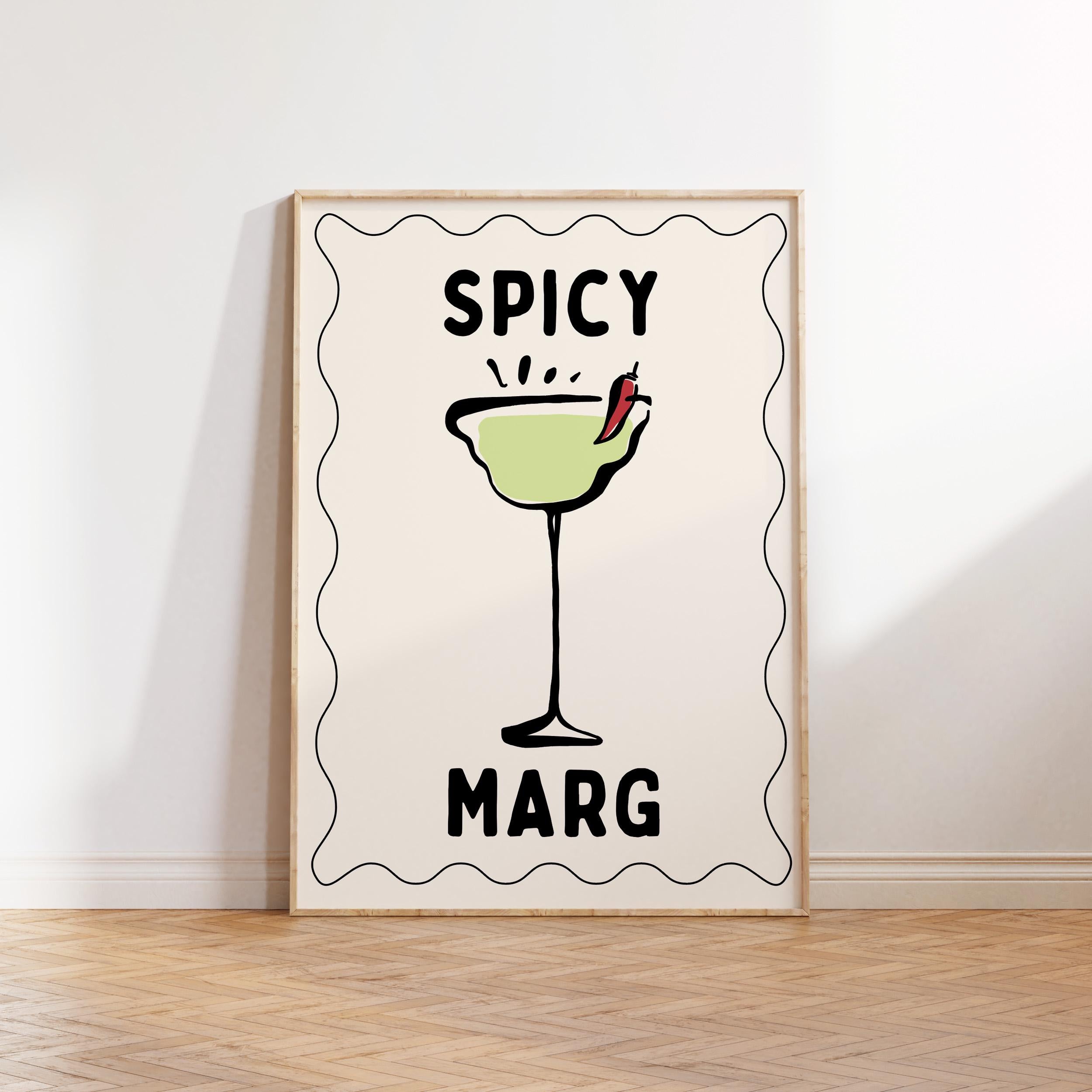 Spicy Margarita Kitchen Print, Wall Art