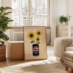 Pepsi Max Inspired Sunflower Print: Fun Kitchen Wall Art