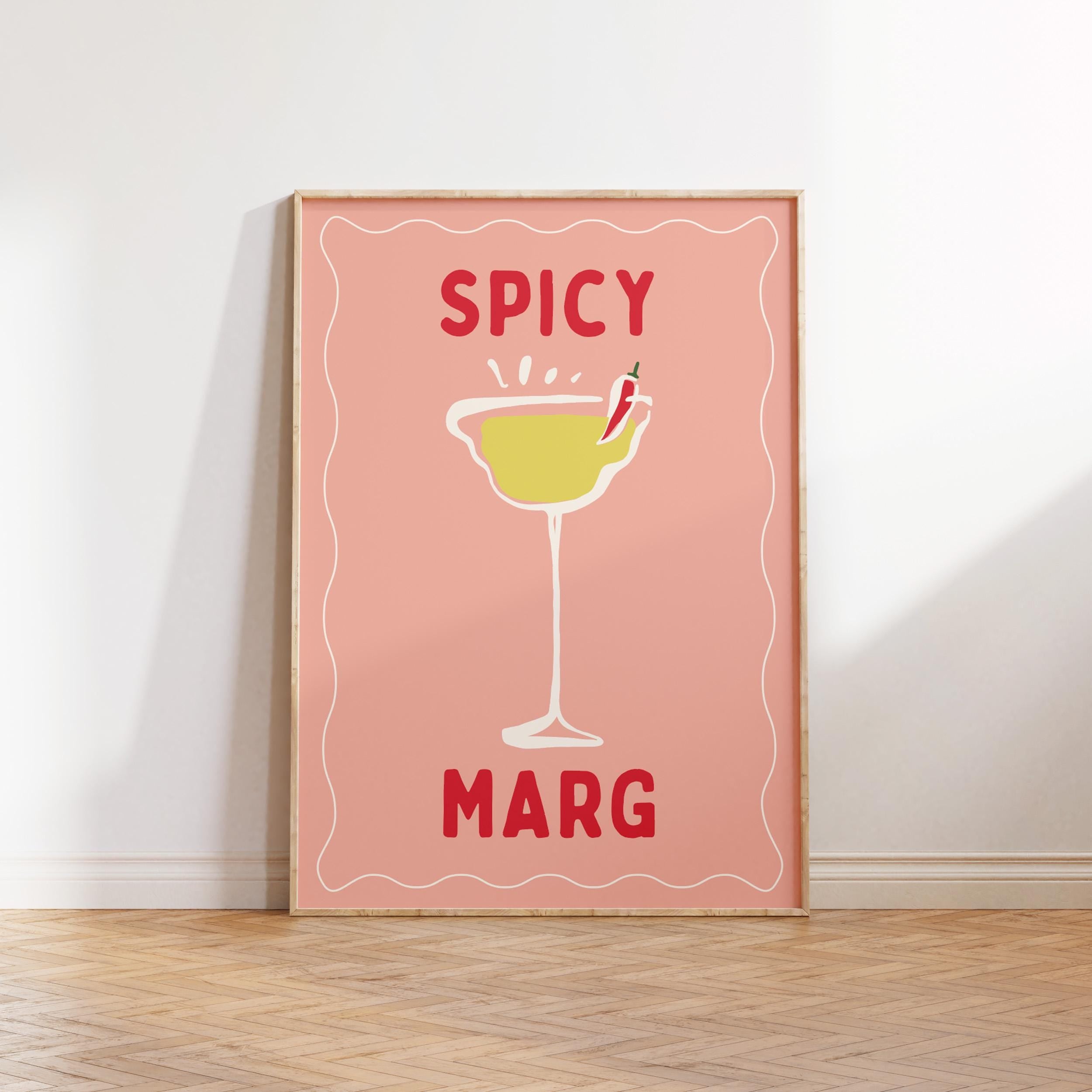 Spicy Margarita Kitchen Print, Wall Art