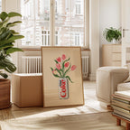 Diet Coke & Tulip Art Print: Whimsical Kitchen Wall Decor