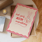 London Marathon 2025 Print: Hot Girls Run, Marathon Gift