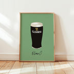Guinness Beer Print: Home Bar Wall Art