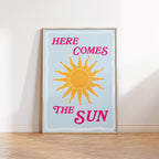 Here Comes The Sun Print: Summer Wall Art