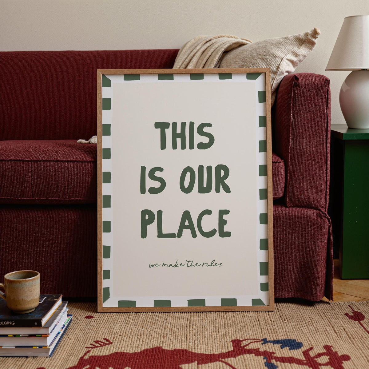 This Is Our Place Print, Cosy Home Wall Art
