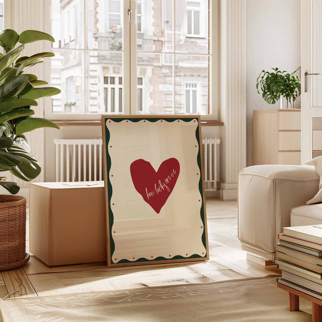 Lucky Heart Wall Print: Trendy Home Decor