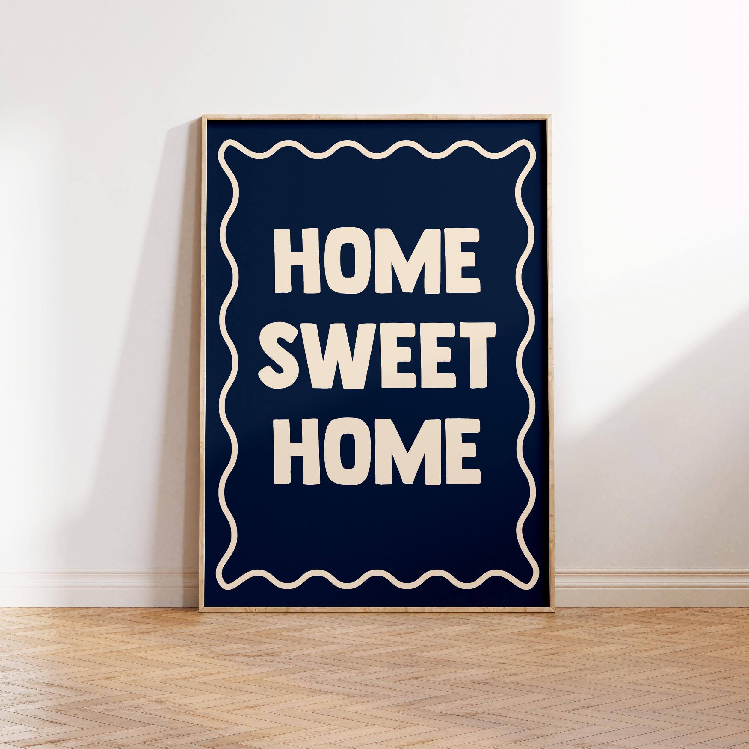 Home Sweet Home Print: Modern Wall Decor