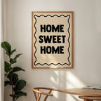 Home Sweet Home Print: Modern Wall Decor