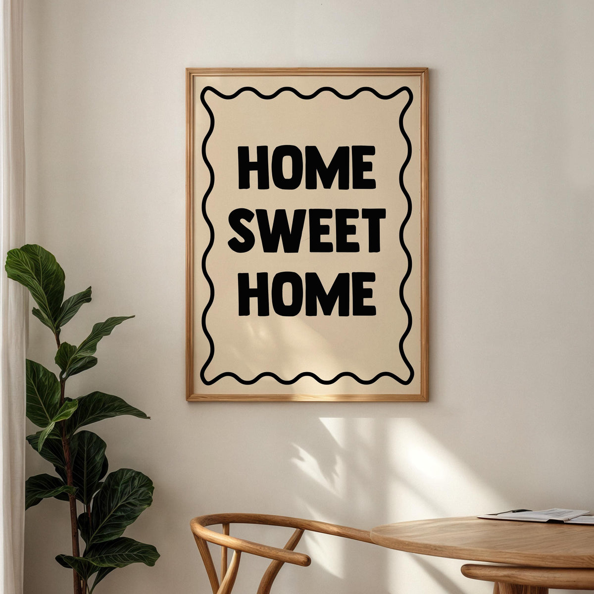 Home Sweet Home Print: Modern Wall Decor