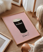 Guinness Beer Print: Home Bar Wall Art