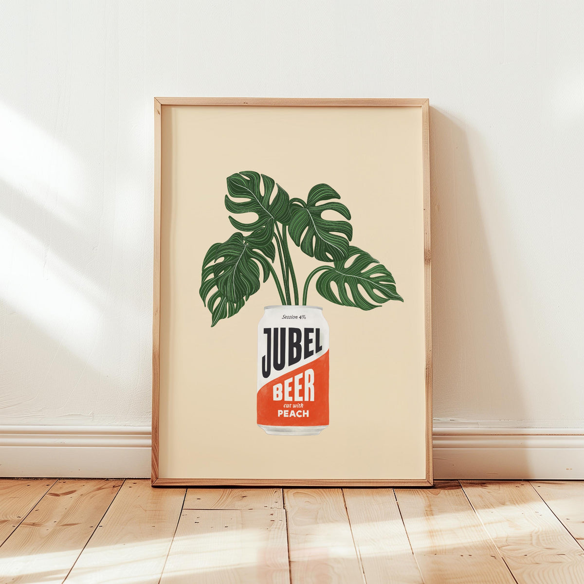 Peach Jubel Beer Print: Trendy Wall Art