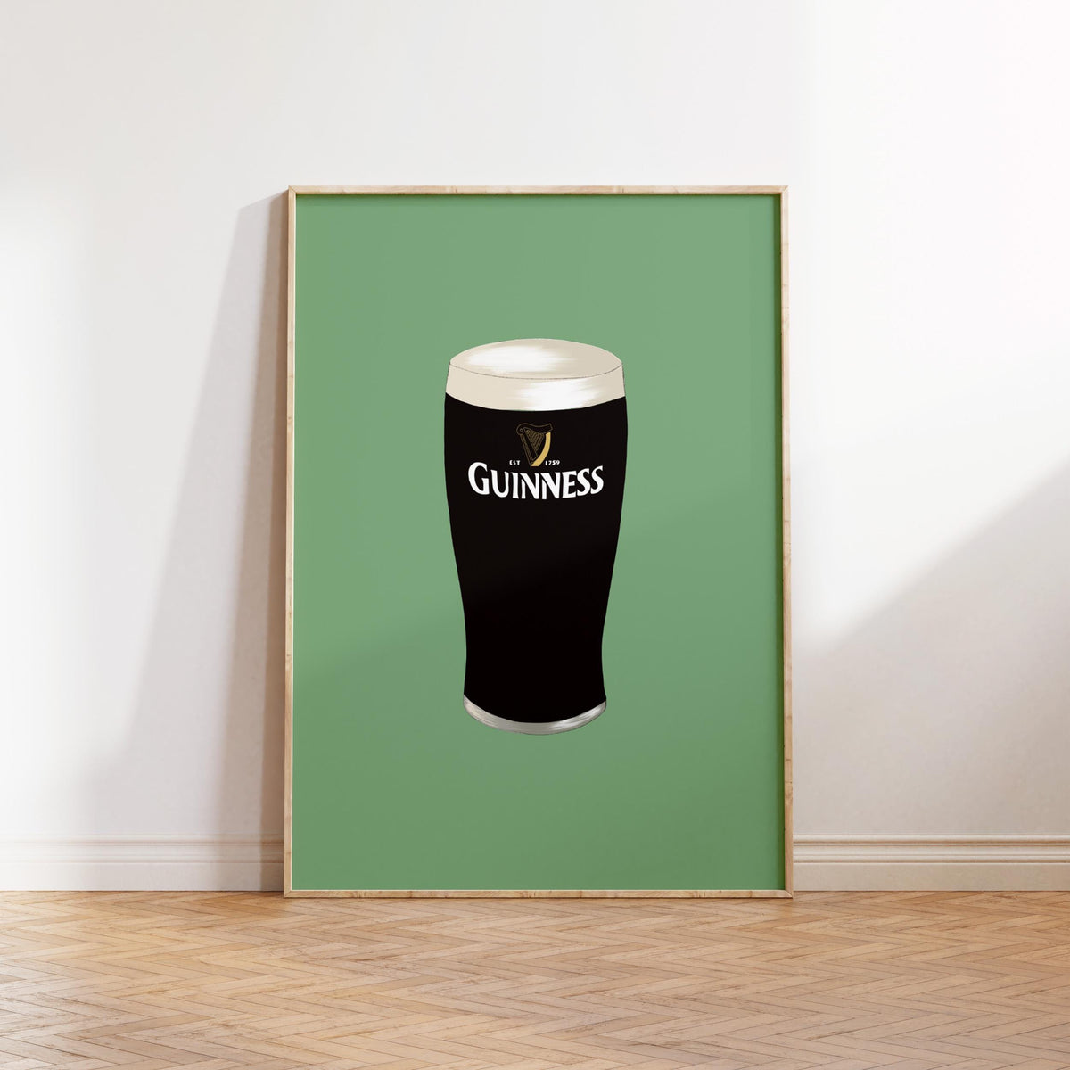 Guinness Beer Print: Home Bar Wall Art