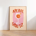 Aperol Spritz Print, Fun Kitchen Wall Art