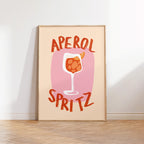 Aperol Spritz Print, Fun Kitchen Wall Art