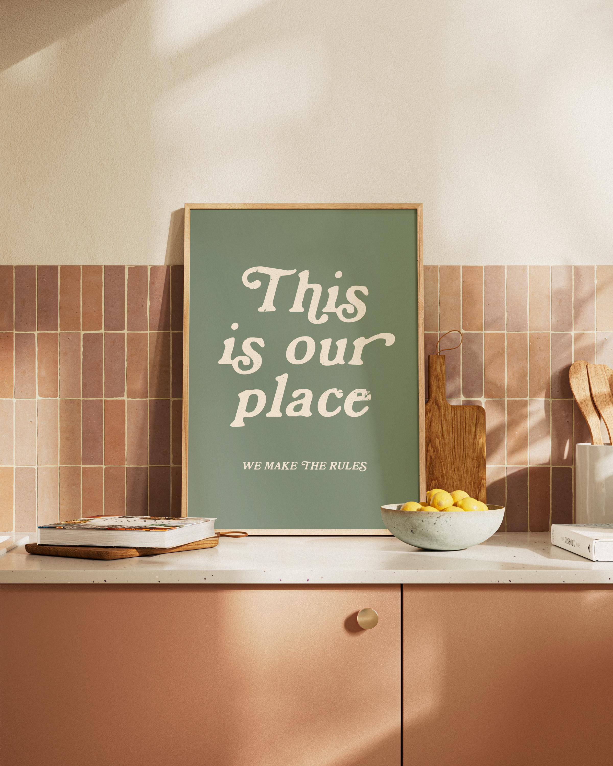 This Is Our Place Art Print, New Home Wall Decor