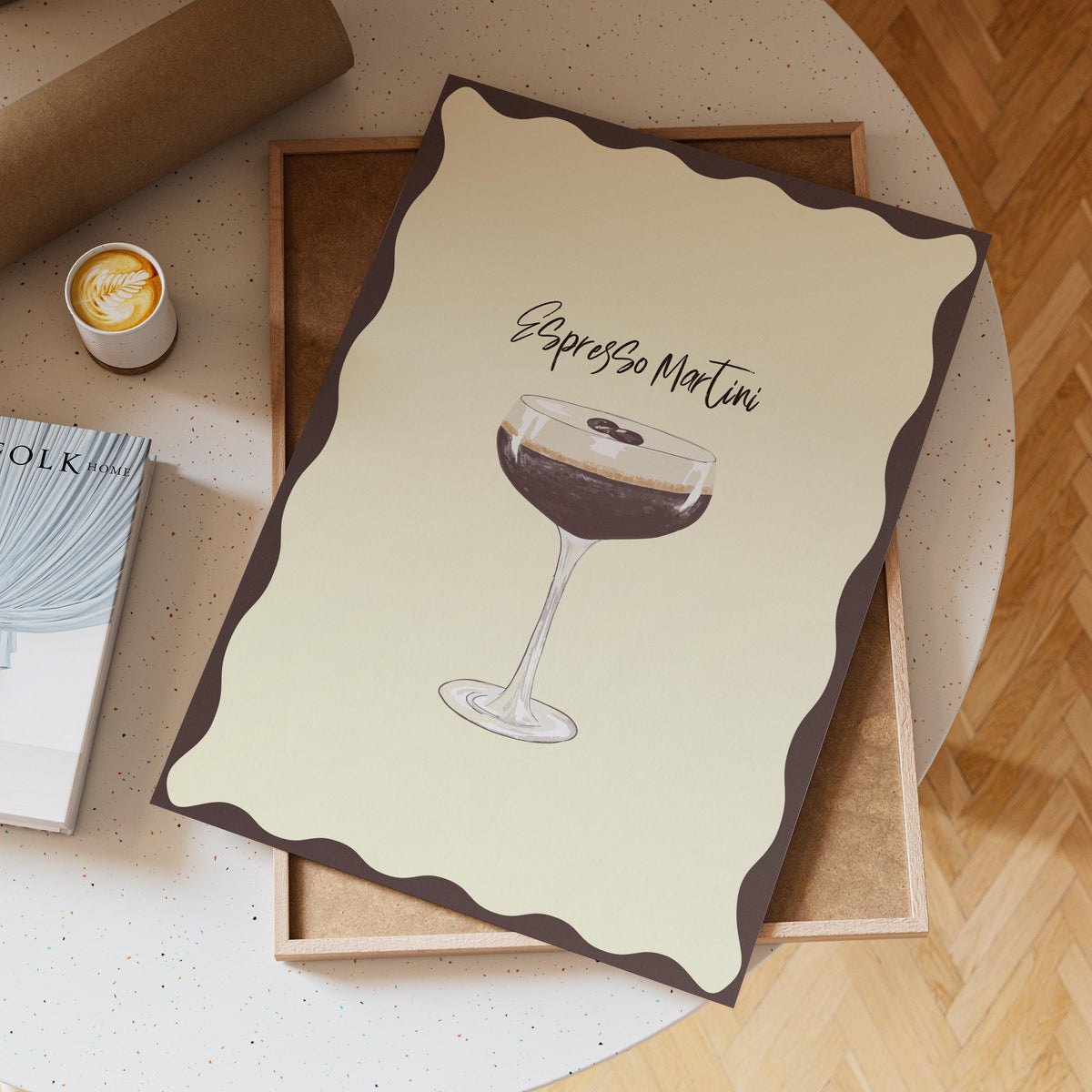 Espresso Martini Print: Kitchen Bar Wall Art (Unframed)