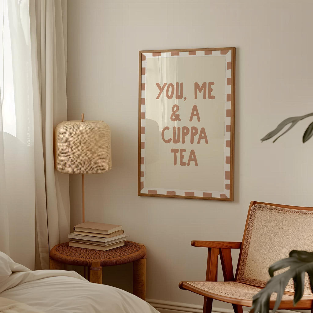 You Me & A Cuppa Tea Print: Kitchen Wall Art