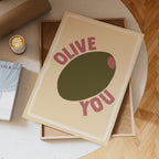 Olive You Print: Trendy Kitchen Wall Art