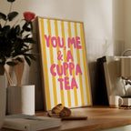 You Me & A Cuppa Tea Print: Kitchen Wall Art