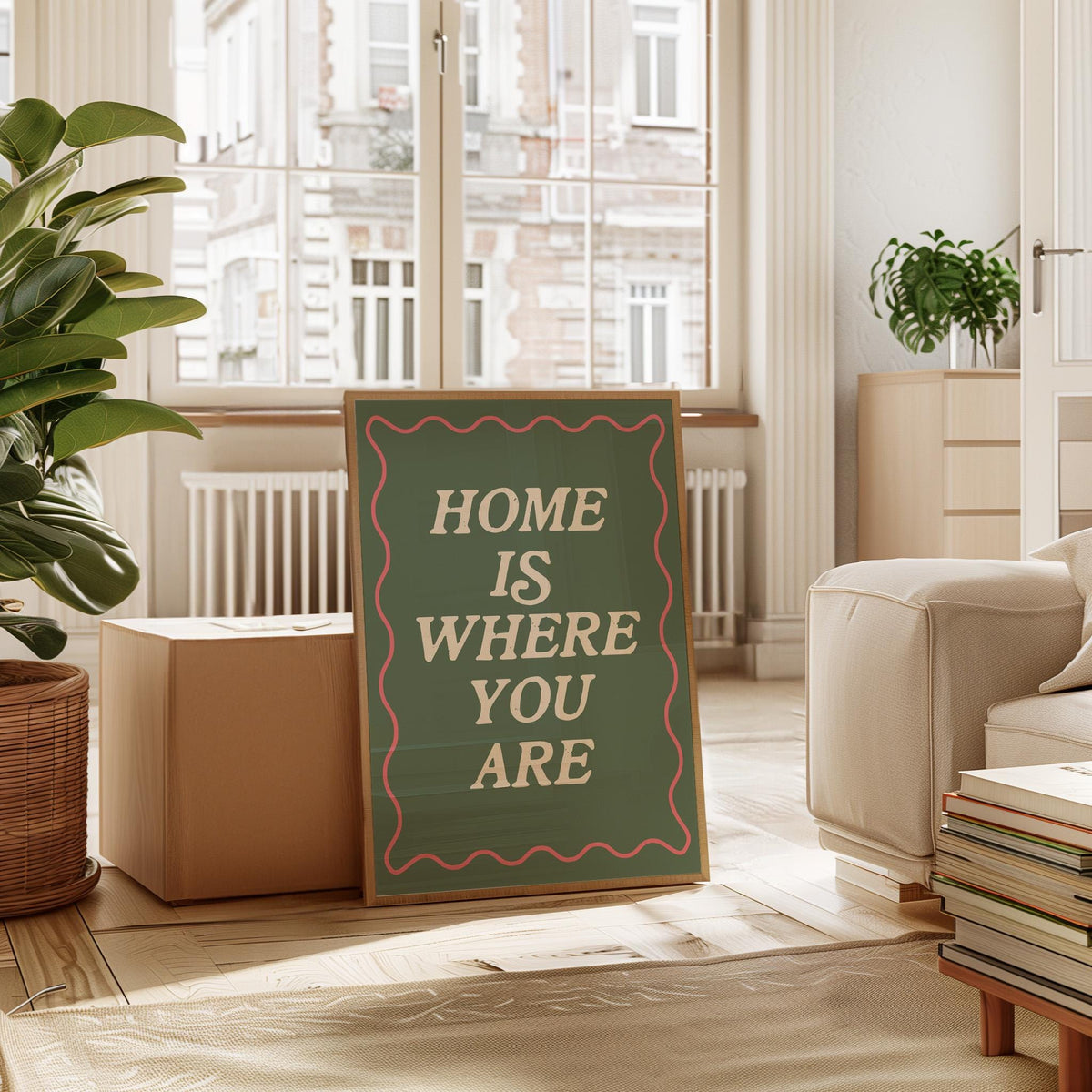 Home Is Where You Are Print: Family Wall Decor