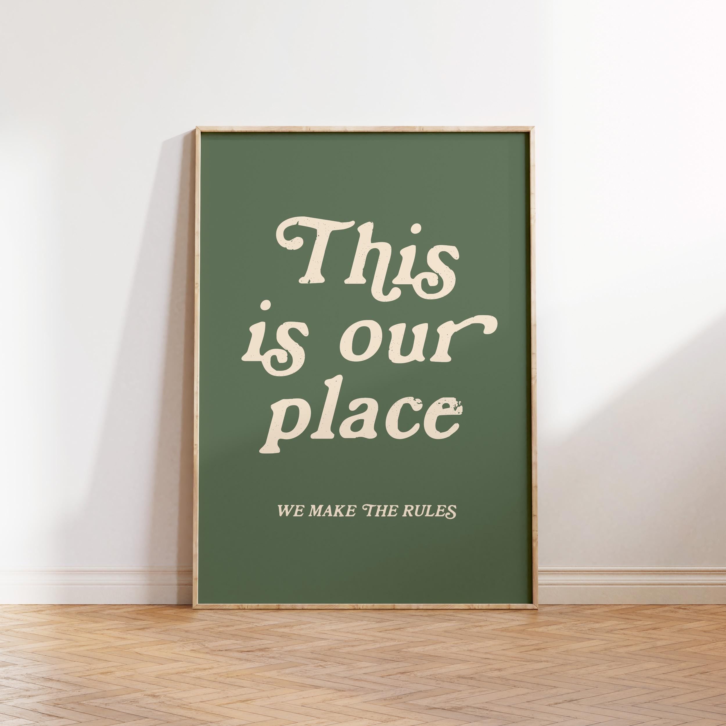 This Is Our Place Art Print, New Home Wall Decor
