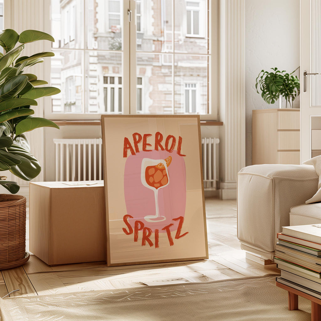 Aperol Spritz Print, Fun Kitchen Wall Art