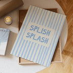 Splish Splash Bathroom Print: Soft Blue Wall Art