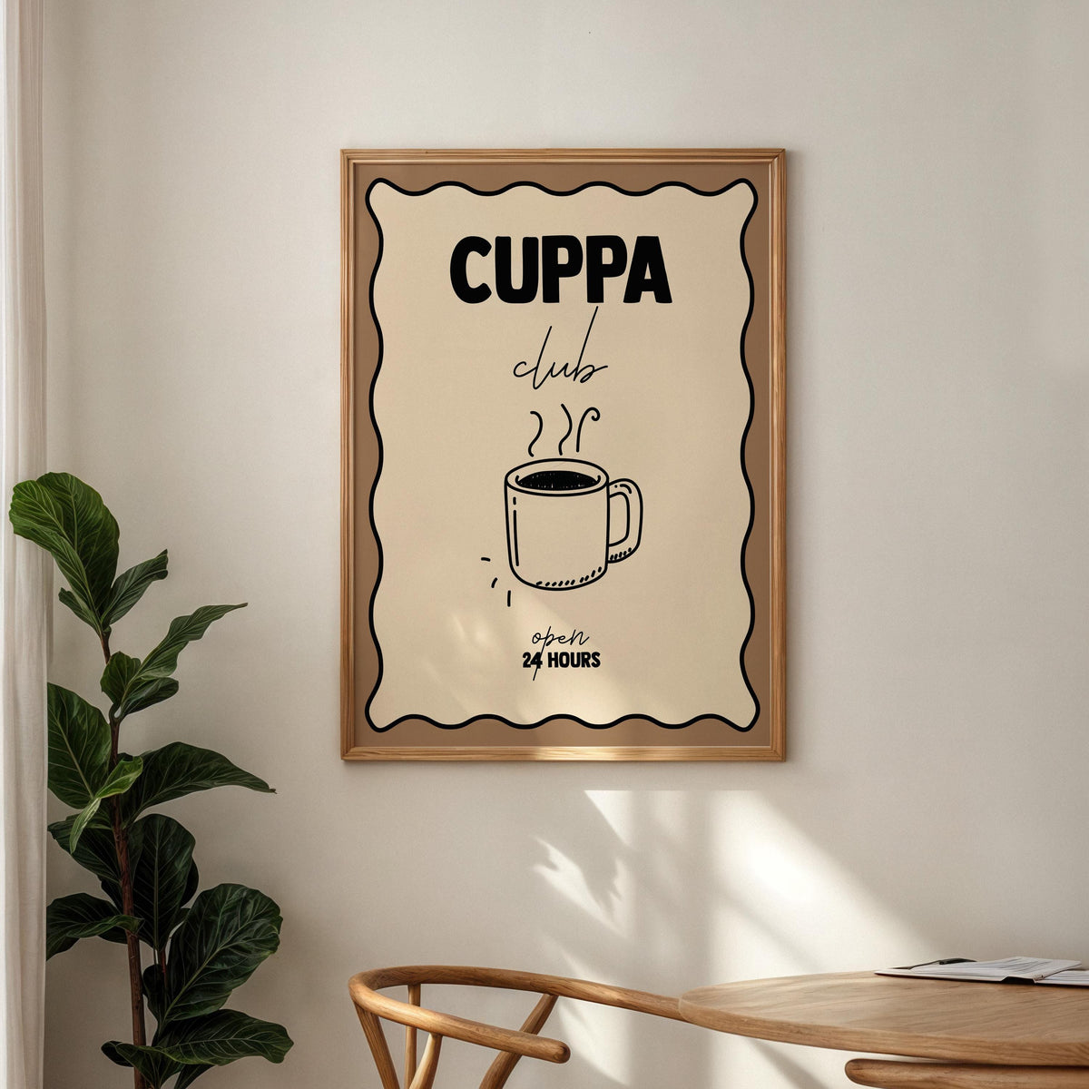 Cuppa Club Tea Print: Kitchen Wall Art