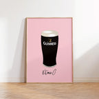Guinness Beer Print: Home Bar Wall Art