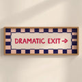 Dramatic Exit -> , Hallway Print, Panoramic Above Door Art (20x50cm / 20x8 Inches)