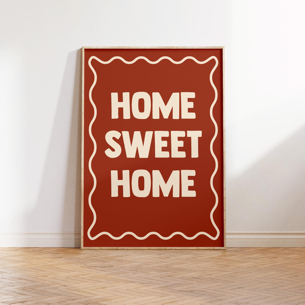 Home Sweet Home Print: Modern Wall Decor