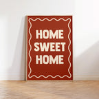 Home Sweet Home Print: Modern Wall Decor
