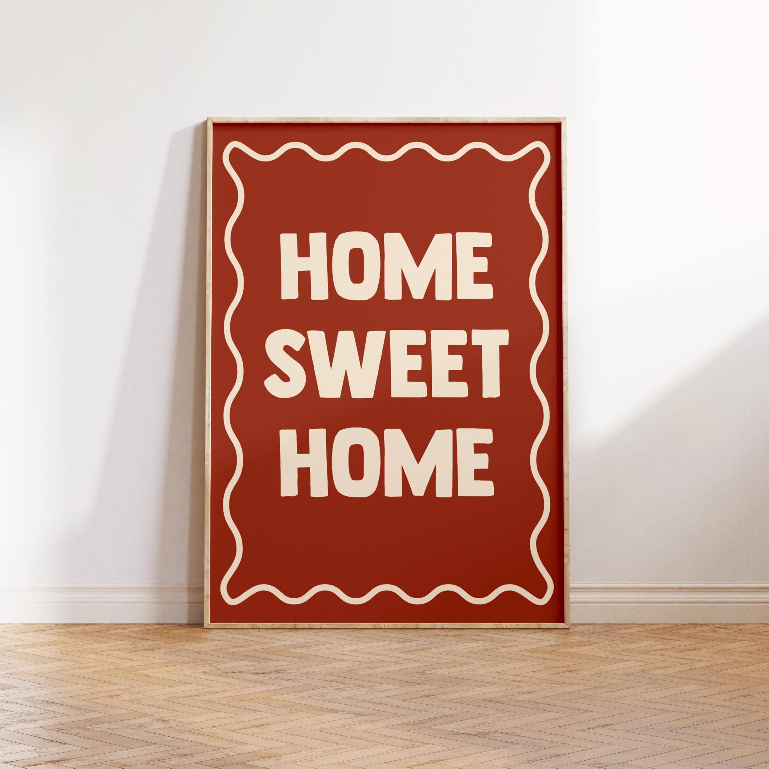 Home Sweet Home Print: Modern Wall Decor