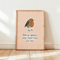 Robins Appear When: Loved One Robin Print, Thinking of you gift