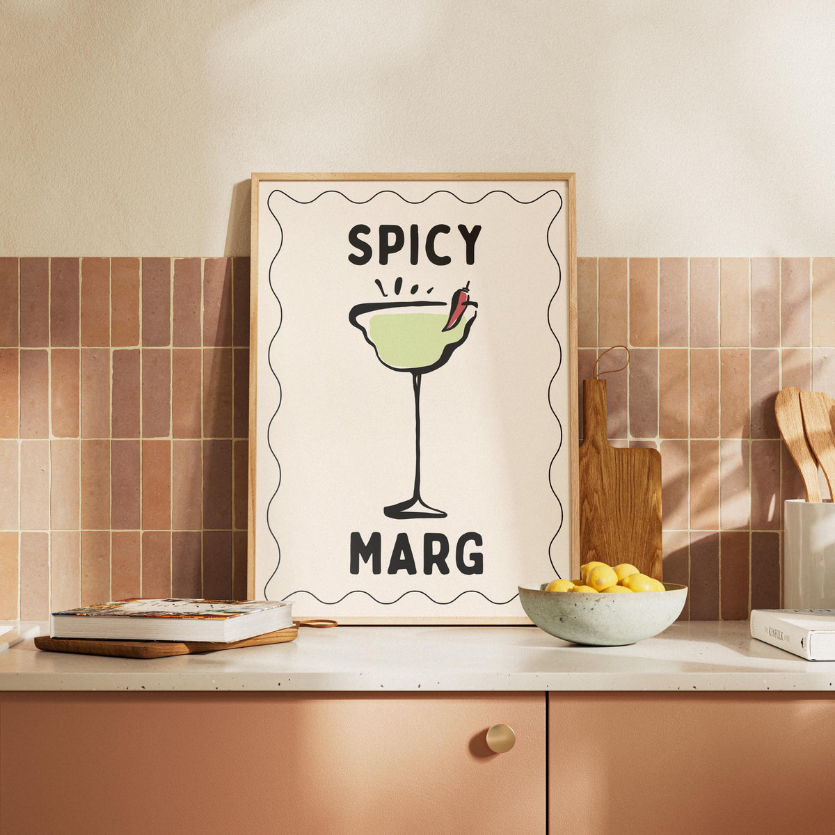 Spicy Margarita Kitchen Print, Wall Art