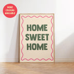 Home Sweet Home Print: Modern Wall Decor