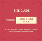 Dramatic Exit -> , Hallway Print, Panoramic Above Door Art (20x50cm / 20x8 Inches)