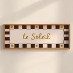 Le Soleil Sun Print, Sunshine Panoramic Horizontal Print, Above Door Art (20x50cm / 20x8 inches)